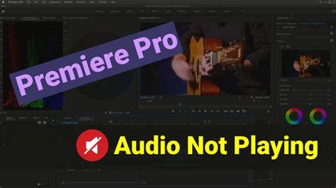 premiere pro only playing audio
